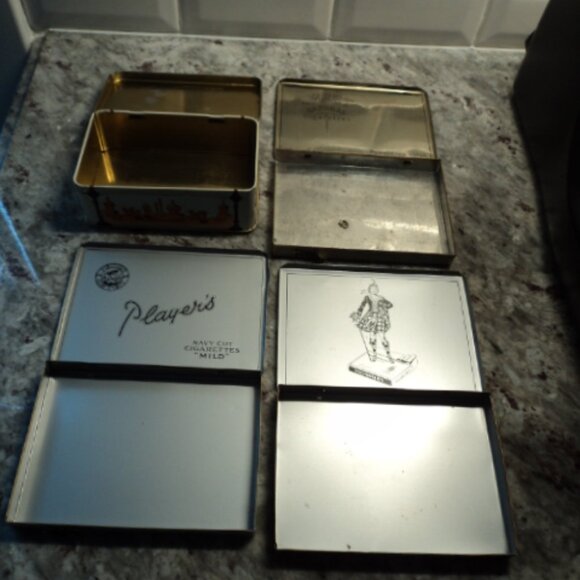 vintage cigarette/tobacco tins~ lot of 4 - Picture 7 of 13